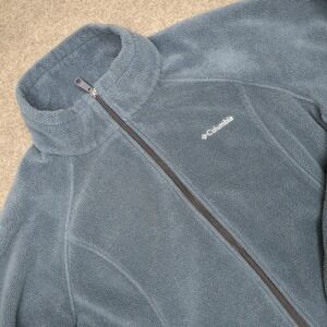Columbia Fleece Jacket Full Zip Blue Athletic Outdoor Mens XL